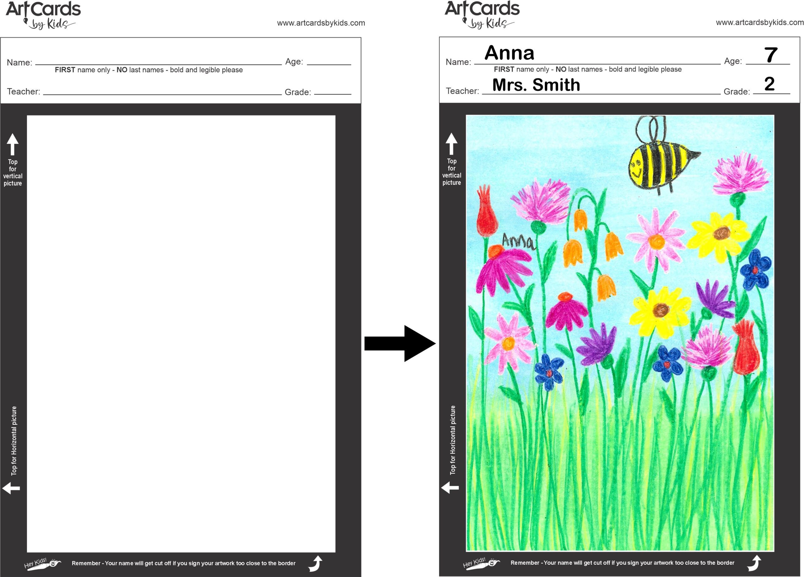 How the fundraiser works. Register your school to start fundraising. Complete artwork with students in the classroom on Art Cards by Kids Art Sheets.